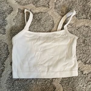 Cropped white tank